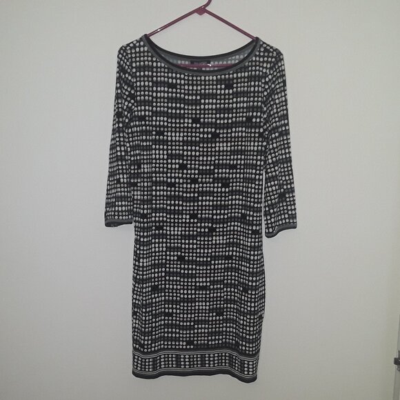 Ladies Max Edition Lg. Dotted Print Multi Colored Dress - Picture 1 of 5